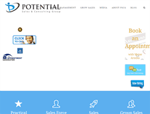 Tablet Screenshot of potentialsalesgroup.com